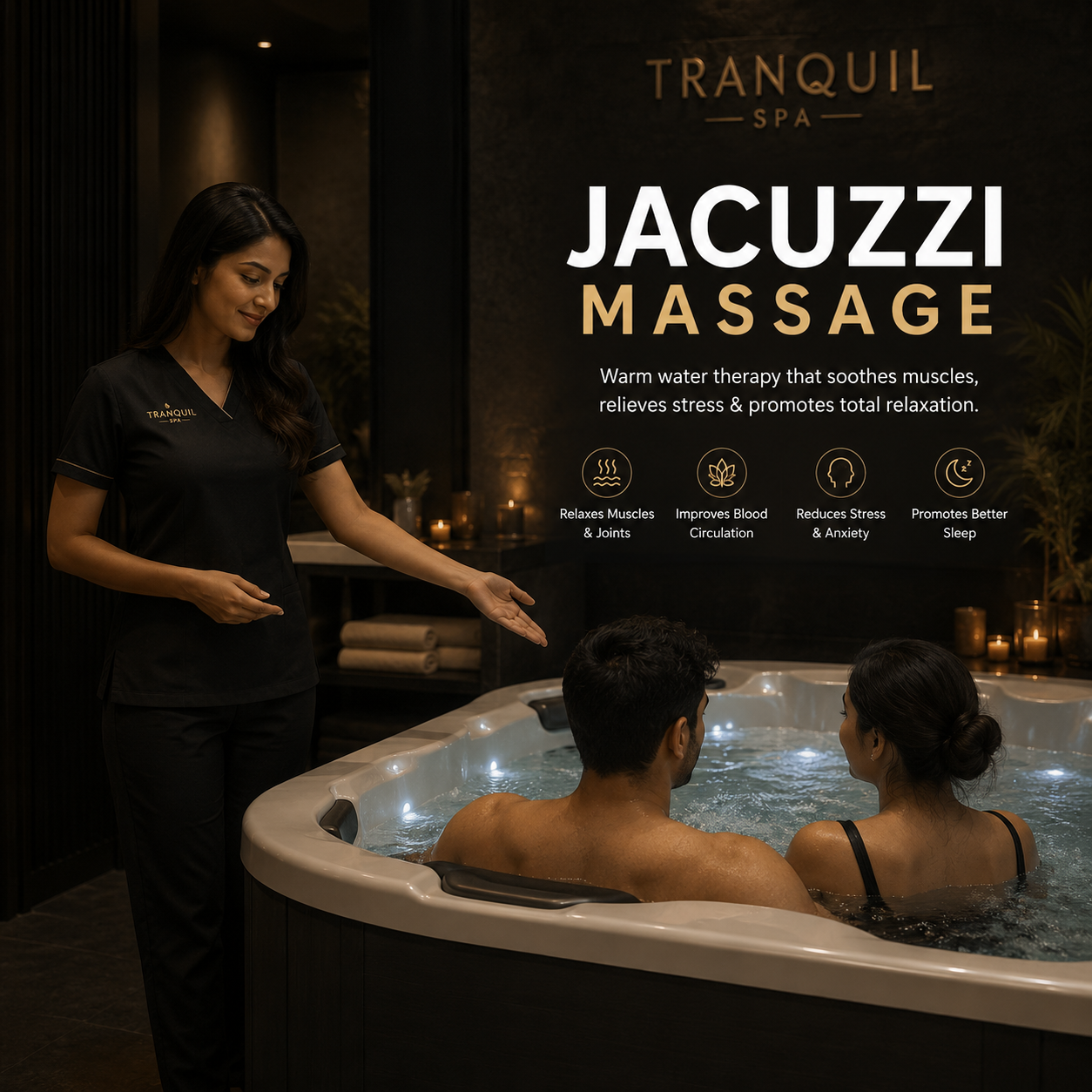 Jacuzzi Massage at Tranquile Spa